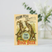 Goats Bock Beer Adverteren Briefkaart (Staand voorkant)