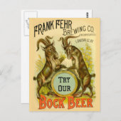 Goats Bock Beer Adverteren Briefkaart (Voorkant / Achterkant)