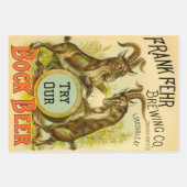 Goats Bock Beer Adverteren Inpakpapier Vel (Voorkant)