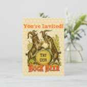 Goats Bock Beer Adverteren Kaart (Staand voorkant)