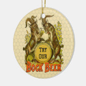 Goats Bock Beer Adverteren Keramisch Ornament (Links)