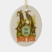 Goats Bock Beer Adverteren Keramisch Ornament (Rechts)