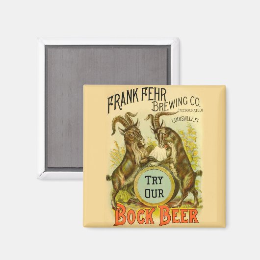 Goats Bock Beer Adverteren Magneet (Voorkant / Achterkant)
