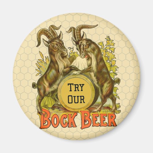 Goats Bock Beer Adverteren Magneet (Voorkant)