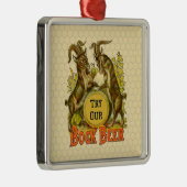 Goats Bock Beer Adverteren Metalen Ornament (Rechts)