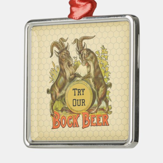 Goats Bock Beer Adverteren Metalen Ornament (Links)