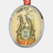 Goats Bock Beer Adverteren Metalen Ornament (Links)