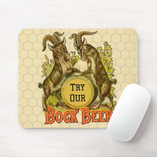 Goats Bock Beer Adverteren Muismat (Met muis)