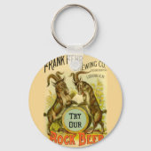 Goats Bock Beer Adverteren Sleutelhanger (Voorkant)