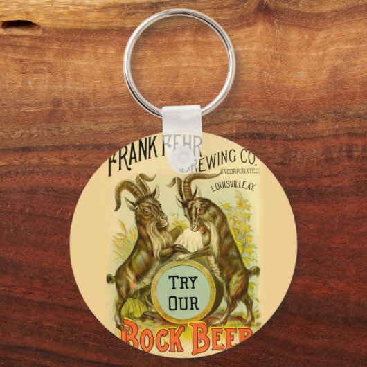 Goats Bock Beer Adverteren Sleutelhanger (Voorkant)