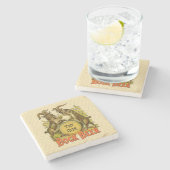 Goats Bock Beer Adverteren Stenen Onderzetter (Zijkant)