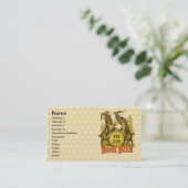 Goats Bock Beer Adverteren Visitekaartje (Staand voorkant)