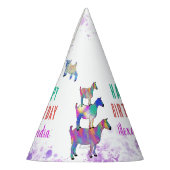 Goats Boerderij Animal Happy Birthday Pet Feesthoedjes (Links)