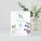 Goats Boerderij Dier 9e Verjaardagsfeestje (Staand voorkant)