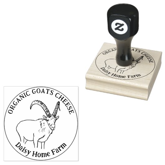 Goats Cheates Simple Business Rubberstempel (Gestempeld)