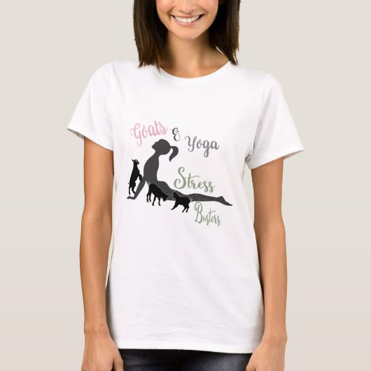 GOAT's en YOGA | Stress-usters GetYerGoat T-shirt (Voorkant)