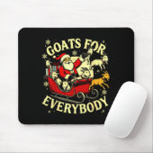 Goats For Everybody Santa Funny Christmas Goat Mom Muismat (Met muis)