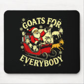 Goats For Everybody Santa Funny Christmas Goat Mom Muismat (Voorkant)