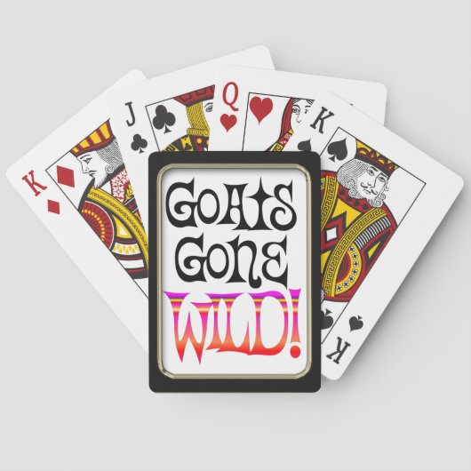Goats Gone Wild Bicycle® spelen Speelkaarten (Achterkant)