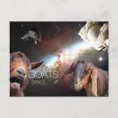 Goats.In.Space Briefkaart (Voorkant)