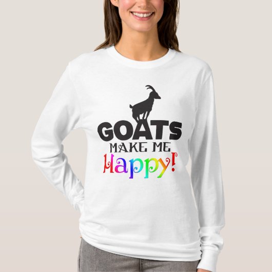 GOATS Maak me gelukkig T-shirt (Voorkant)