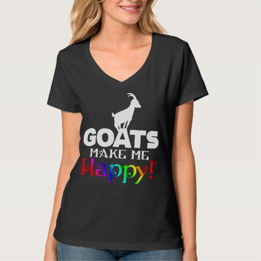 GOATS Maak me gelukkig T-shirt (Voorkant)