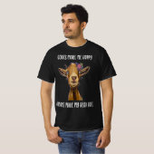 goats make me happy |goat lover t-shirt (Voorkant volledig)