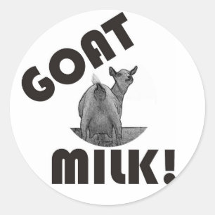 GOAT'S MELK - HET IS DE ANDERE DAG! RONDE STICKER