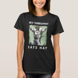 Goats Mijn therapeut eet hooi T-shirt