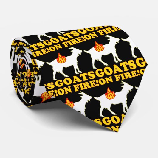 GOATS OP BRAND! Stropdas (Opgerold)