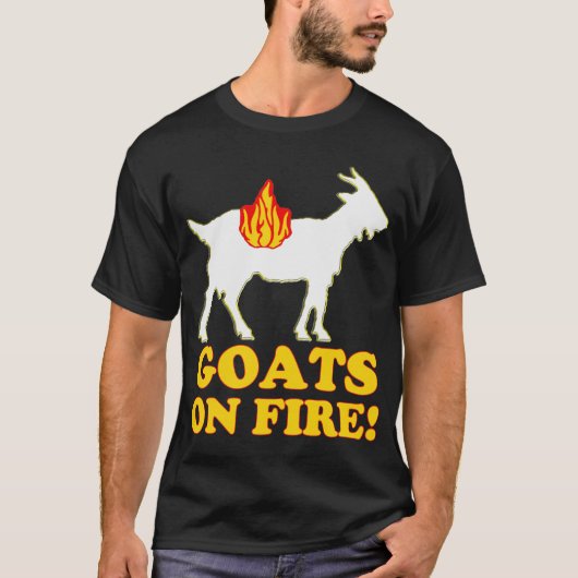 GOATS OP BRAND! T-shirt (Voorkant)
