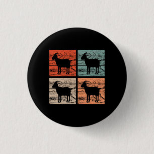 Goats Retro Ronde Button 3,2 Cm