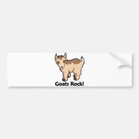Goats Rock! Bumpersticker (Voorkant)