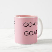 GOATS ROCK | TotaalGoatally™ Tweekleurige Koffiemok (Voorkant rechts)