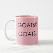 GOATS ROCK | TotaalGoatally™ Tweekleurige Koffiemok (Links)