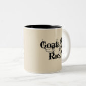 GOATS ROCK | TotaalGoatally™ Tweekleurige Koffiemok (Voorkant rechts)