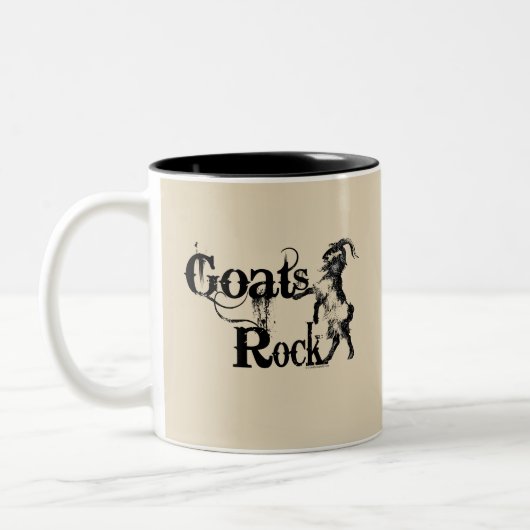 GOATS ROCK | TotaalGoatally™ Tweekleurige Koffiemok (Links)