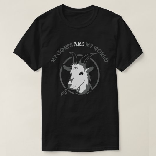 GOATS ZIJN MIJN WERELD | TotaalGoatally™ T-shirt (Design voorkant)