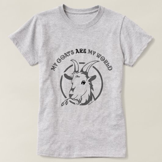 GOATS ZIJN MIJN WERELD | TotaalGoatally™ T-shirt (Design voorkant)