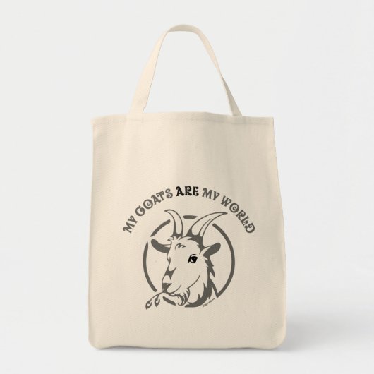GOATS ZIJN MIJN WERELD | TotaalGoatally™ Tote Bag (Voorkant)