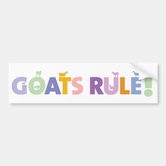 GOATSRULE.CR BUMPERSTICKER (Voorkant)