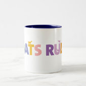 GOATSRULE.CR - Gepersonaliseerd Tweekleurige Koffiemok (Center)