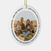 GOBAL LOCKDOWN 2020 FACE MASK VOEG FOTO TOE KERAMISCH ORNAMENT (Rechts)