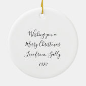 GOBAL LOCKDOWN 2020 FACE MASK VOEG FOTO TOE KERAMISCH ORNAMENT (Achterkant)