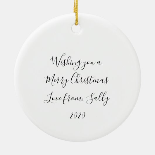 GOBAL LOCKDOWN 2020 FACE MASK VOEG FOTO TOE KERAMISCH ORNAMENT (Achterkant)