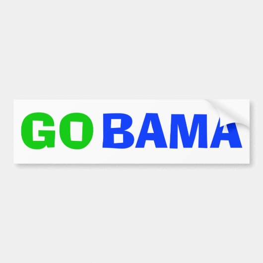 GOBAMA BUMPERSTICKER (Voorkant)