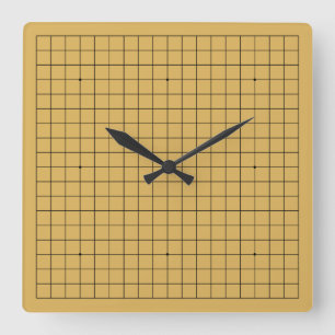 Goban Clock - 1-12 Vierkante Klok