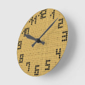 Goban Clock - Black Stones - 1-12 Ronde Klok (Hoek)