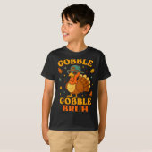 Gobble Bruh Funny Turkey Thanksgiving Men Women Ki T-shirt (Voorkant volledig)