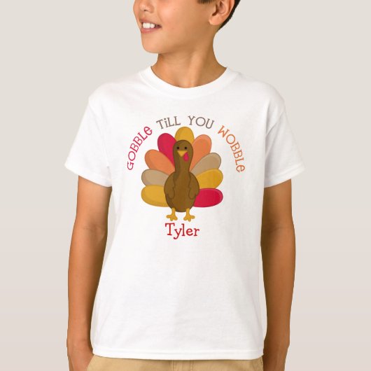 Gobble CUTE totdat je Shirt op dag van Thanksgivin (Voorkant)